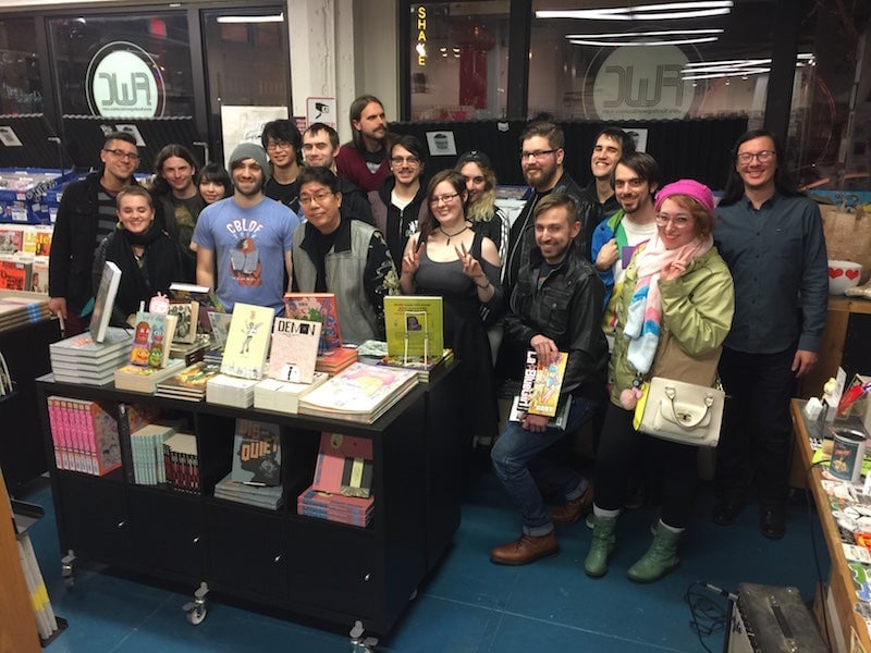 Fakku’s release party for Legend of Overfiend with Toshio Maeda, hosted at Floating World Comic in Portland, OR.