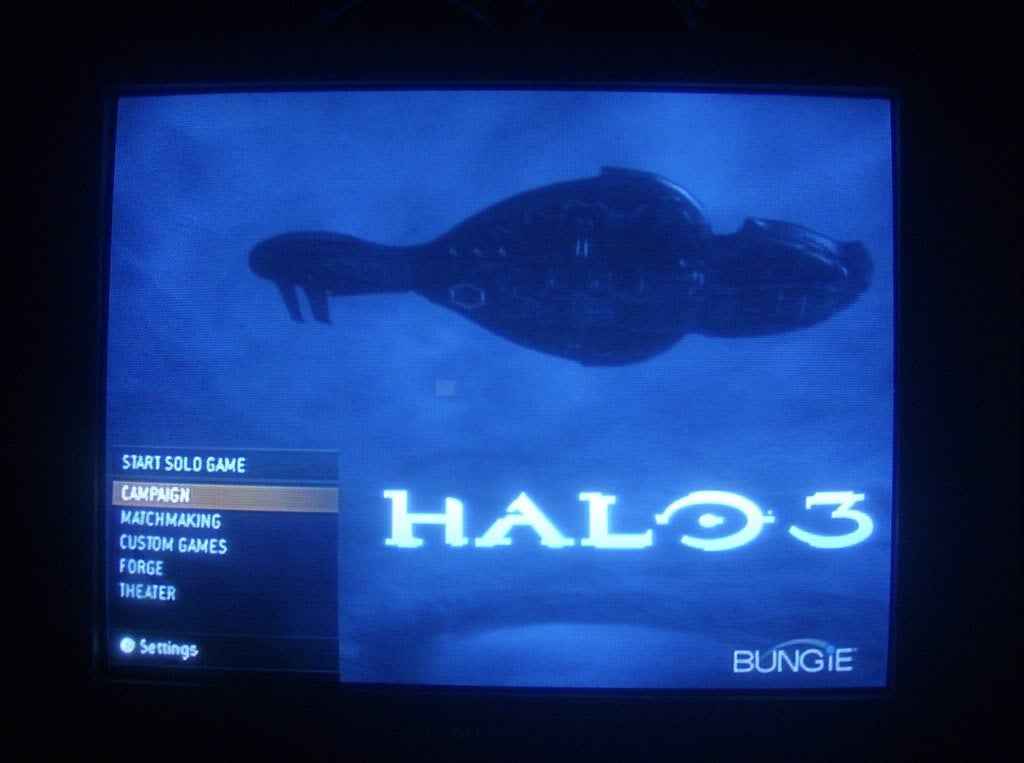 Image of Halo title screen from original IGN thread.