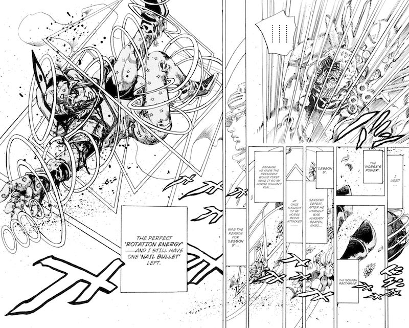 JoJo’s Bizarre Adventure by Hirohiko Araki, scanlation by Hi Wa Mata Noboru