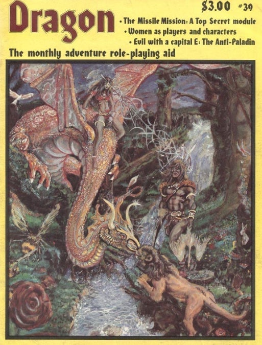 Steve Swenston’s cover for Dragon magazine’s 39th issue