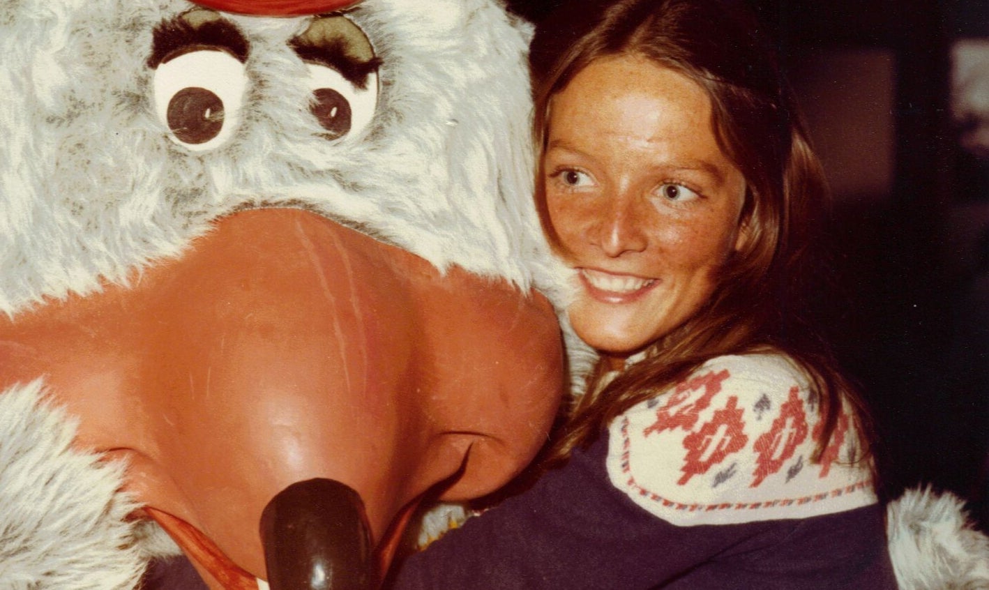 Elaine Shirley at the opening of Chuck E. Cheese, Bushnell’s next venture. Photo courtesy of The Atari Museum.