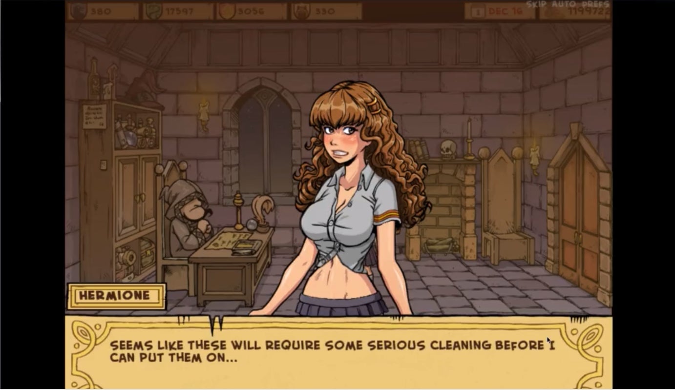 Princess Trainer, a Harry Potter parody porn game helping to earn its creator $5000 a month in crowdfunding.