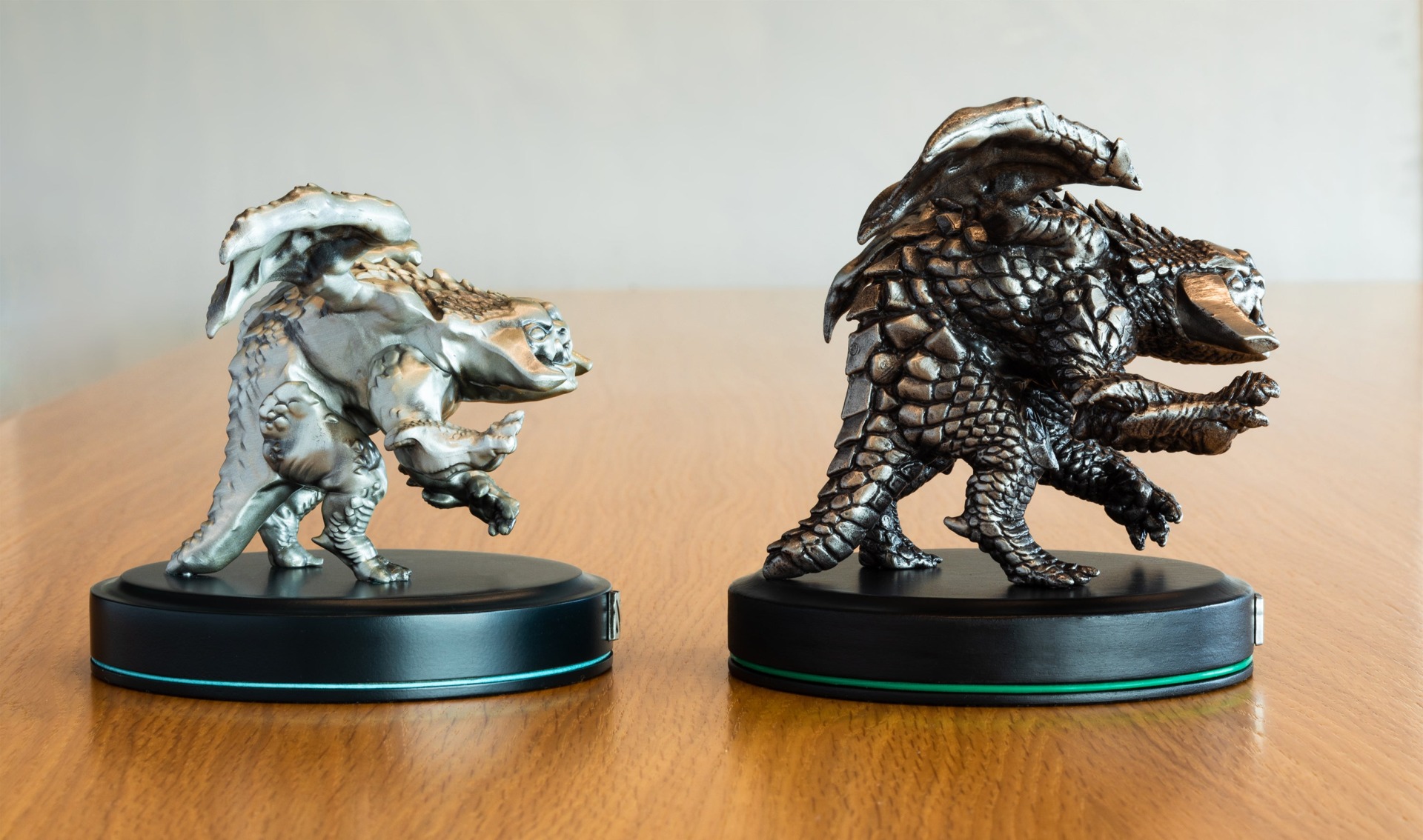 The original 2017 Baby Roshan statue (left) compared to the new 2018 version (right).