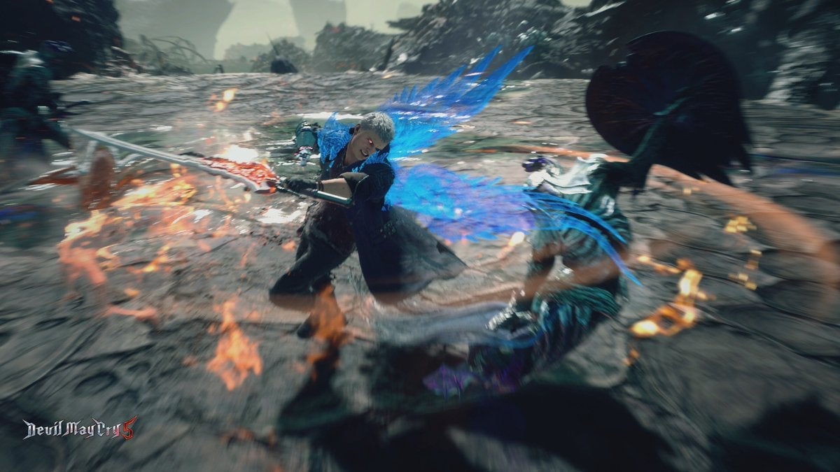 After my controller got busted, I opted to play DMC5 using “Super Nero,” an ultra-powerful reward character. It was a good way to unwind.