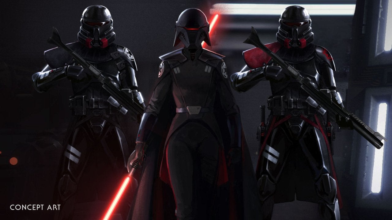 Purge Troopers and a Sith Inquisitor