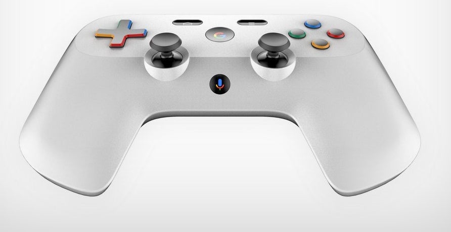Designer’s mockup of the Google Stadia controller before the real one was revealed. 