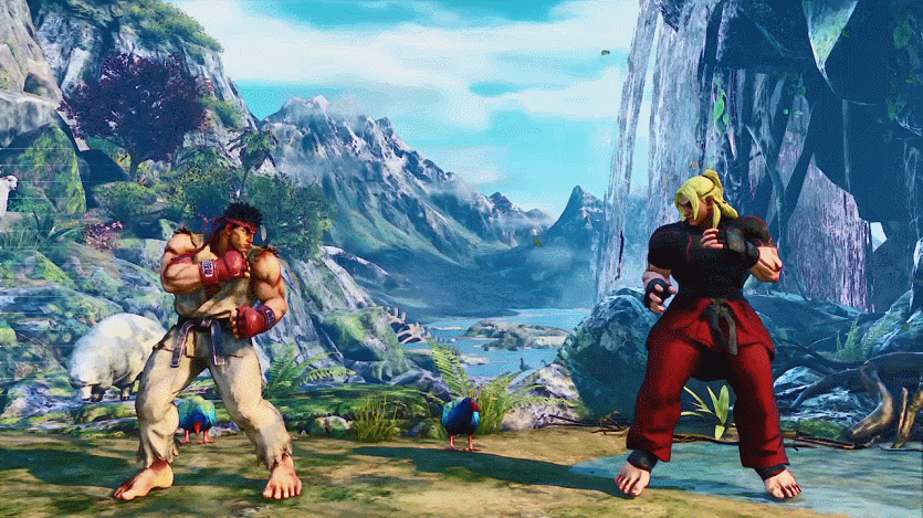 Holding forward on the thumbstick and back on the d-pad (and vice versa) results in forward movement in Street Fighter V due to the way it handles SOCD inputs