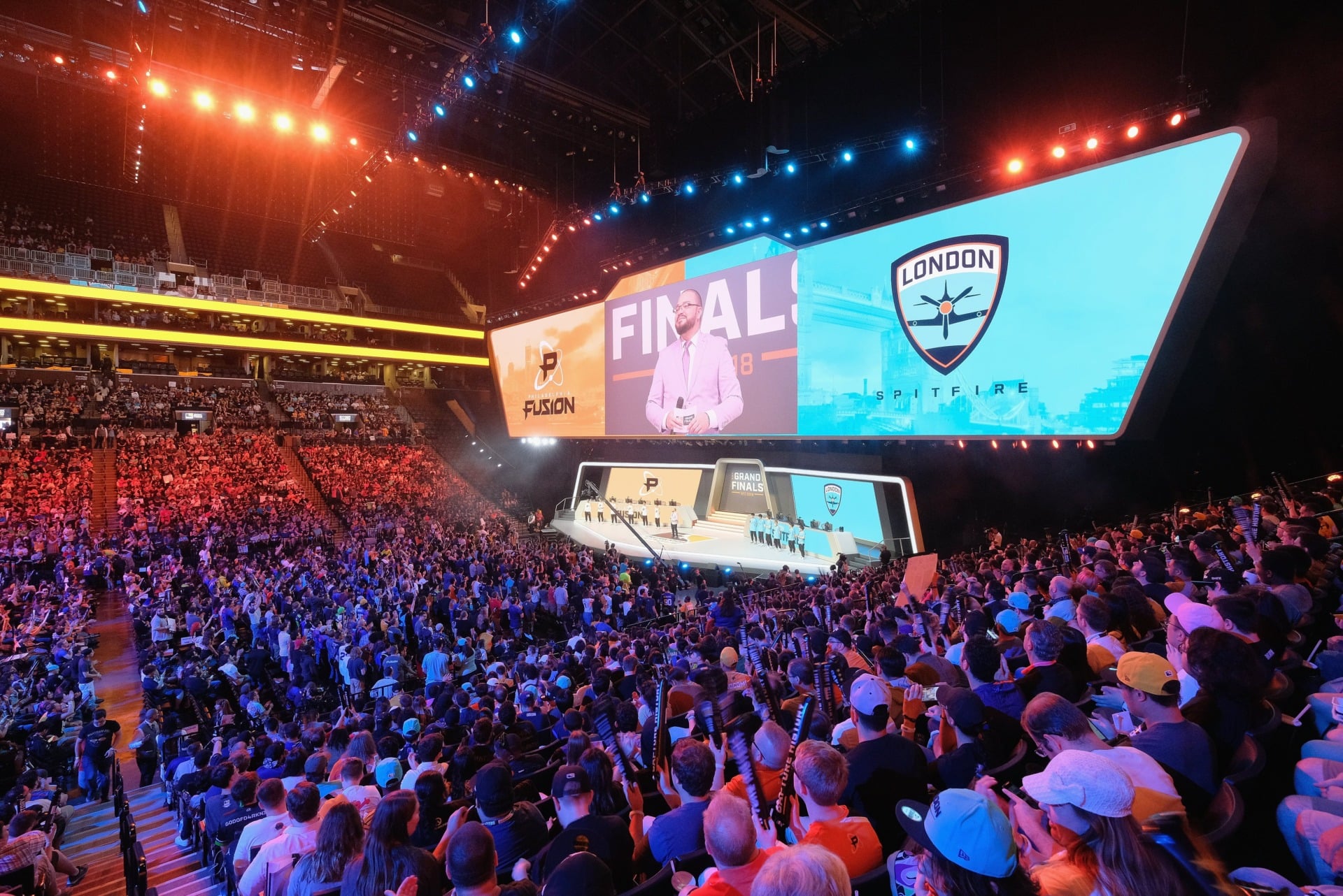 A view of the crowd during Overwatch League Grand Finals at Barclays Center on July 27, 2018 in New York City.