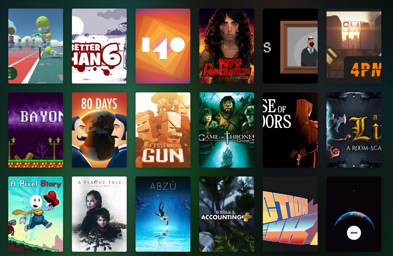 GOG’s full library view