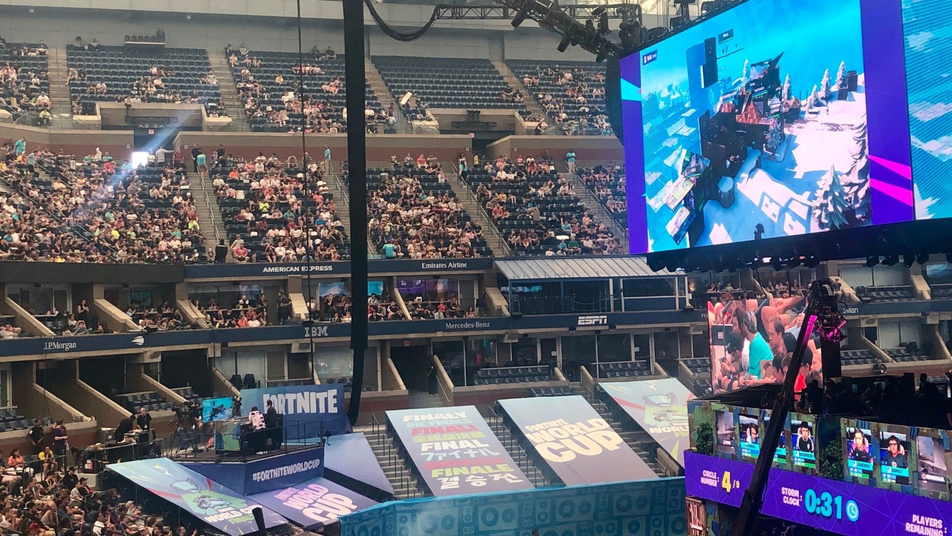 The Fortnite World Cup stands