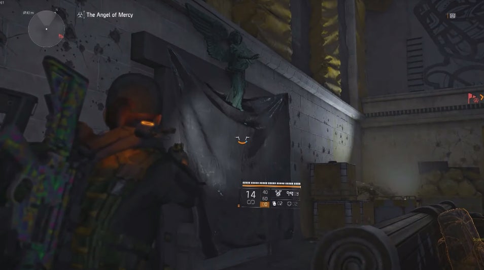 This image of The Division 2 would be even darker if not for the addition of—gasp—a flashlight! Coming soon to the game, it seems.
