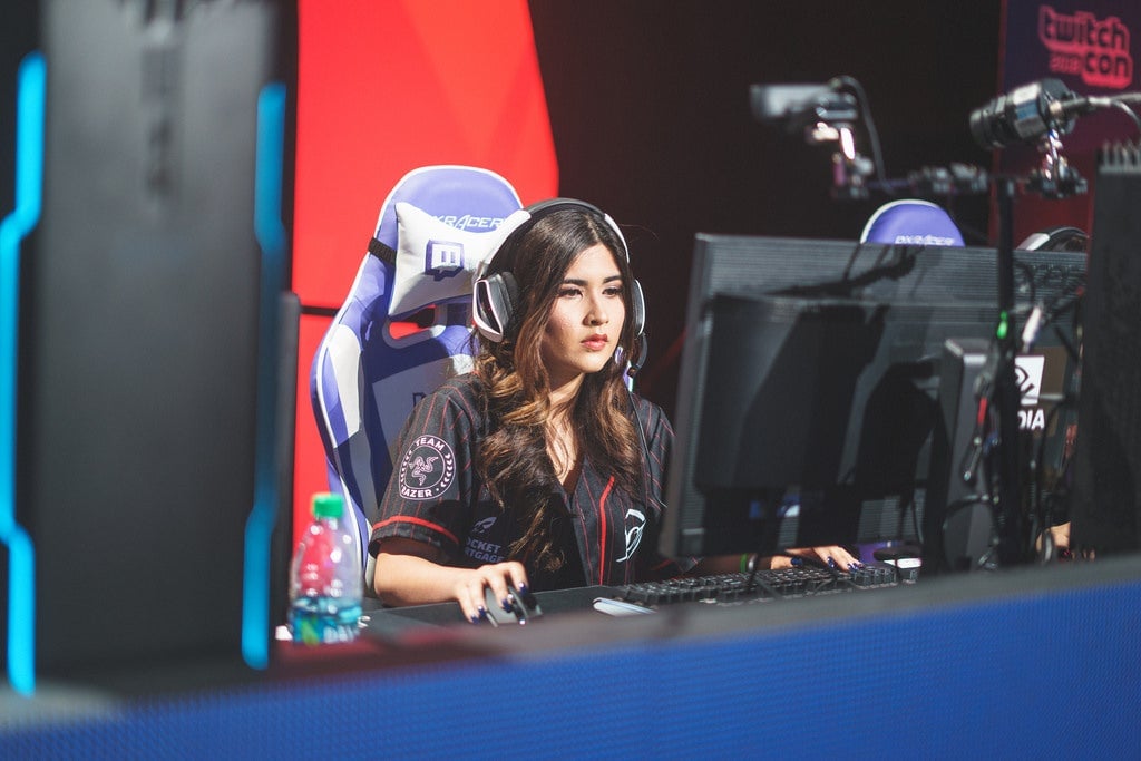 Jayden “YourPrincess” Diaz at Riot Games’ Rumble on the Rift event at TwitchCon in 2018.