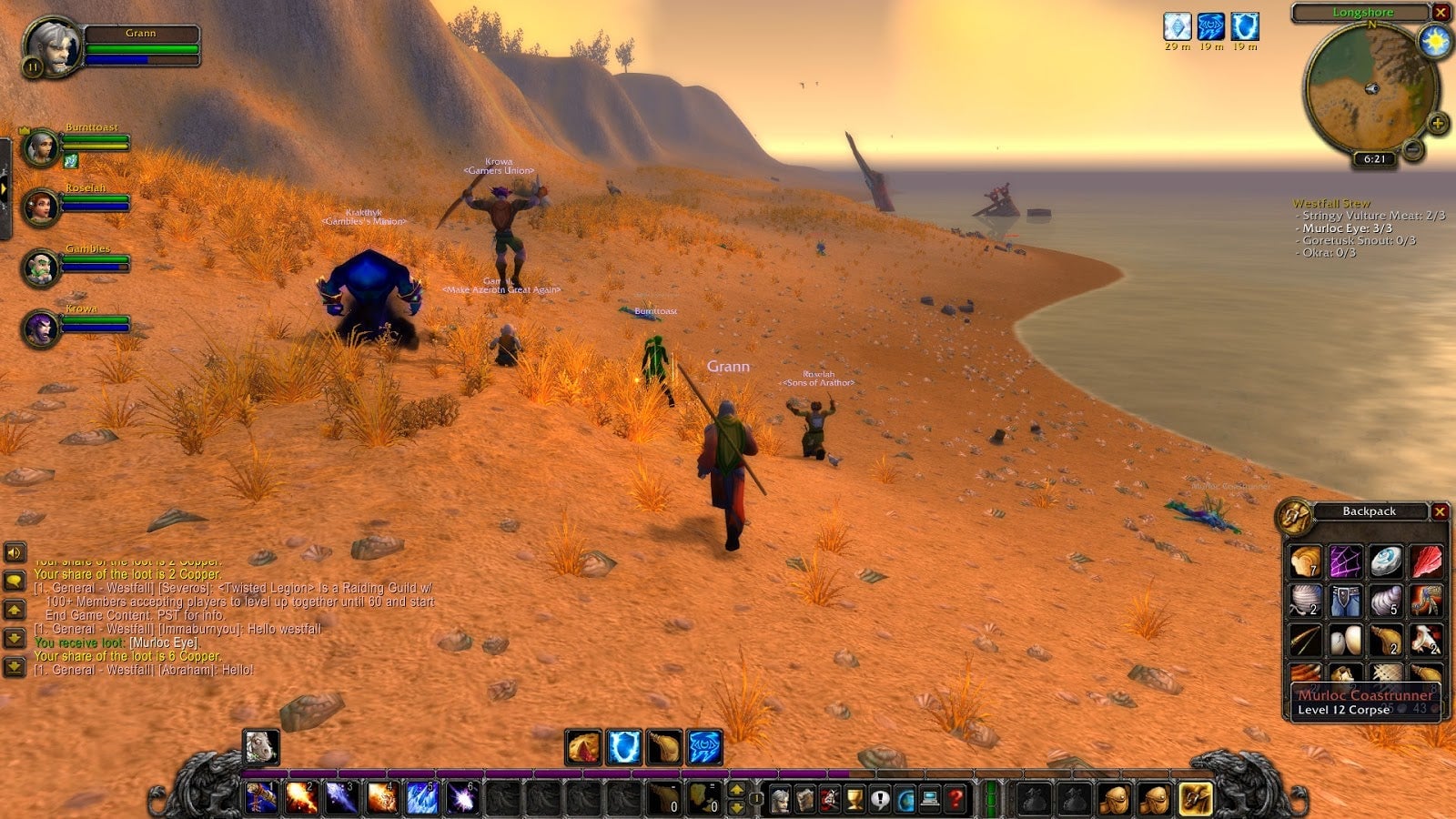 Killing murlocs makes us feel good. 