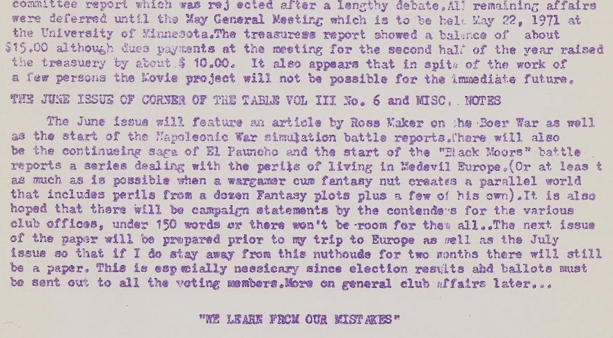 A dispatch from Blackmoor.