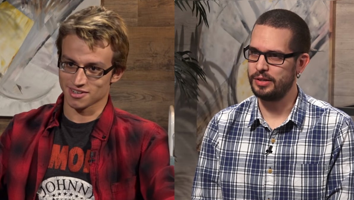 Chris Maldonado (left) and Colin Moriarty (right) during their respective appearances on Dave Rubin’s YouTube show.
