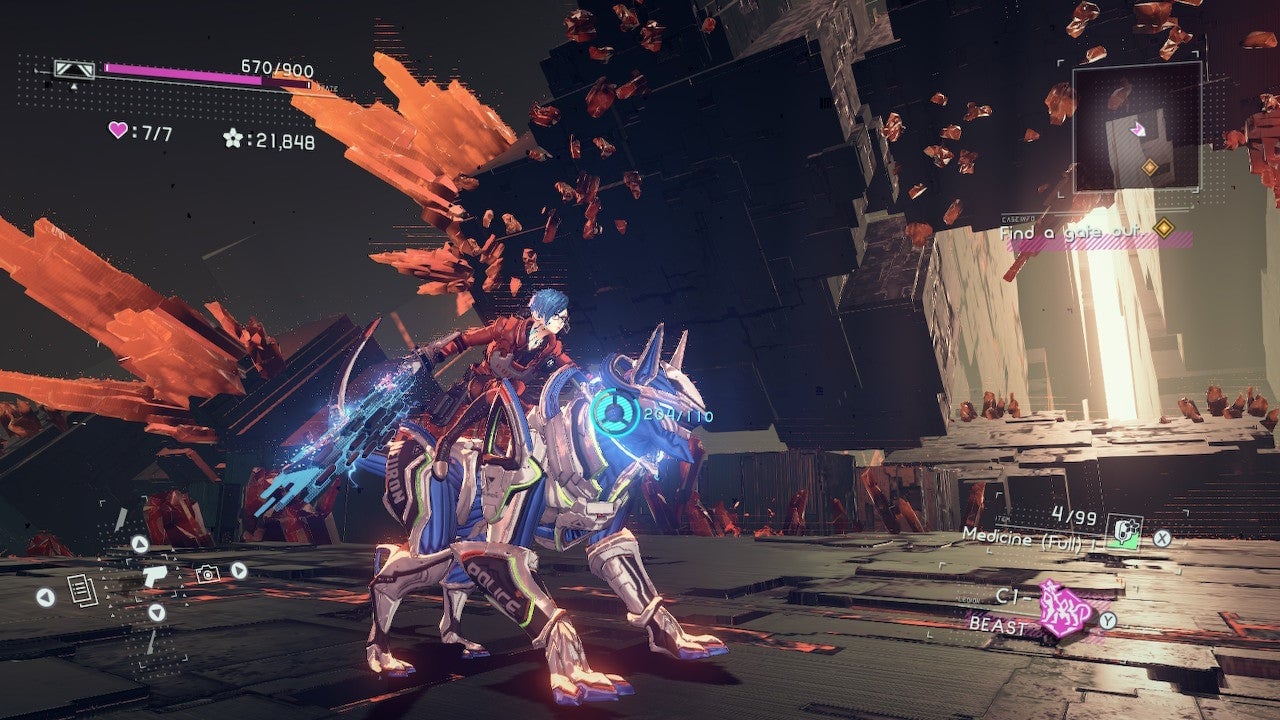 Here we are on the astral plane, riding our pupper like a horse. Platinum could have stopped here and the game would have been fine.