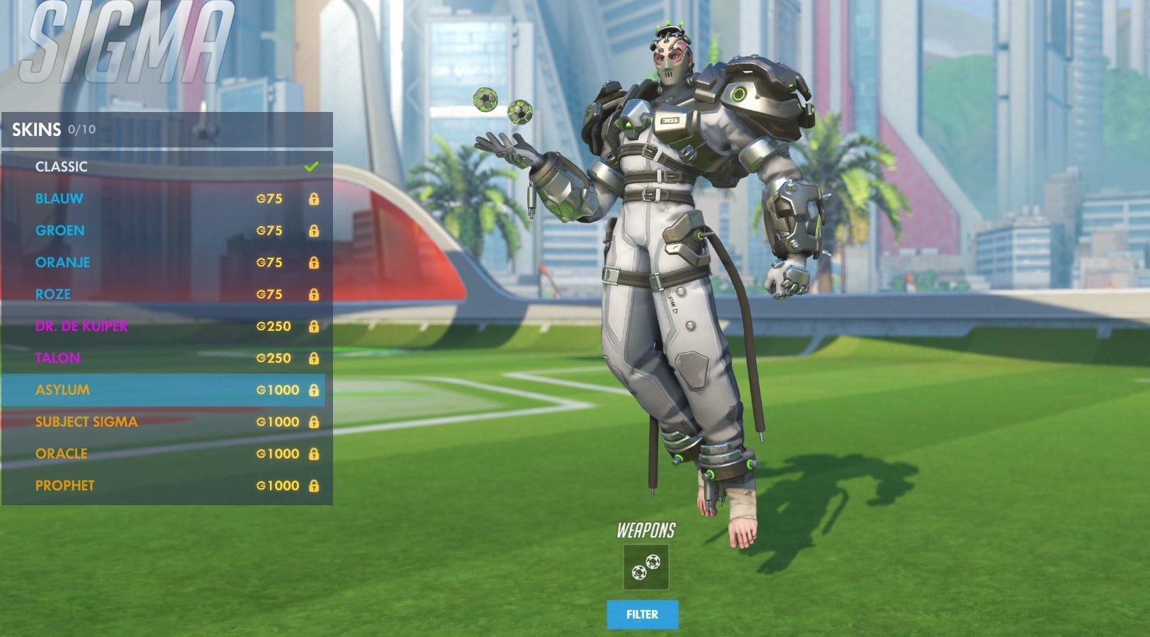 Sigma’s “Asylum” skin