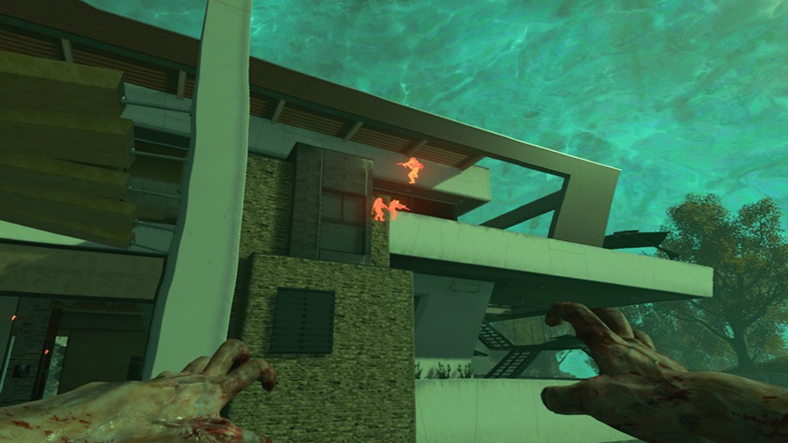 Zombie’s perspective of rooftop campers