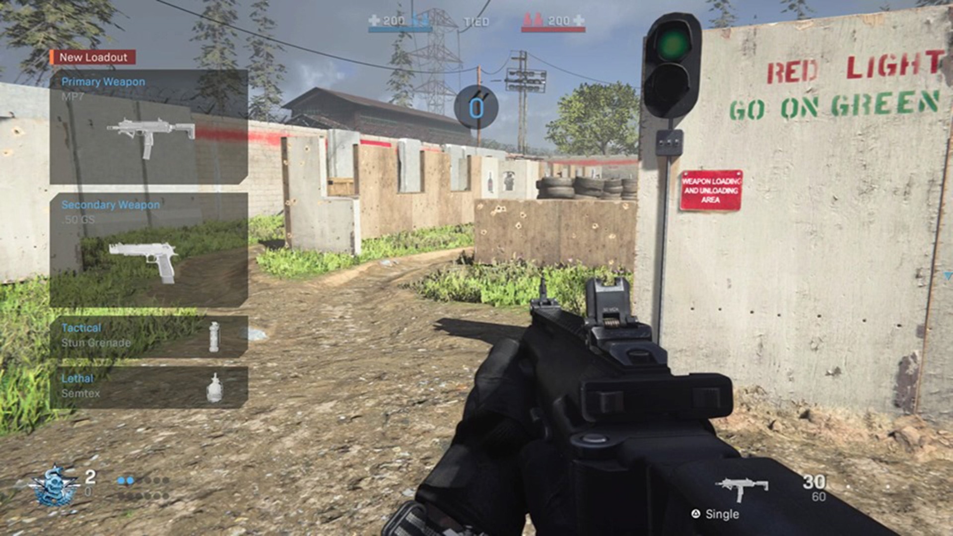 Example of a loadout on the Speedball map.