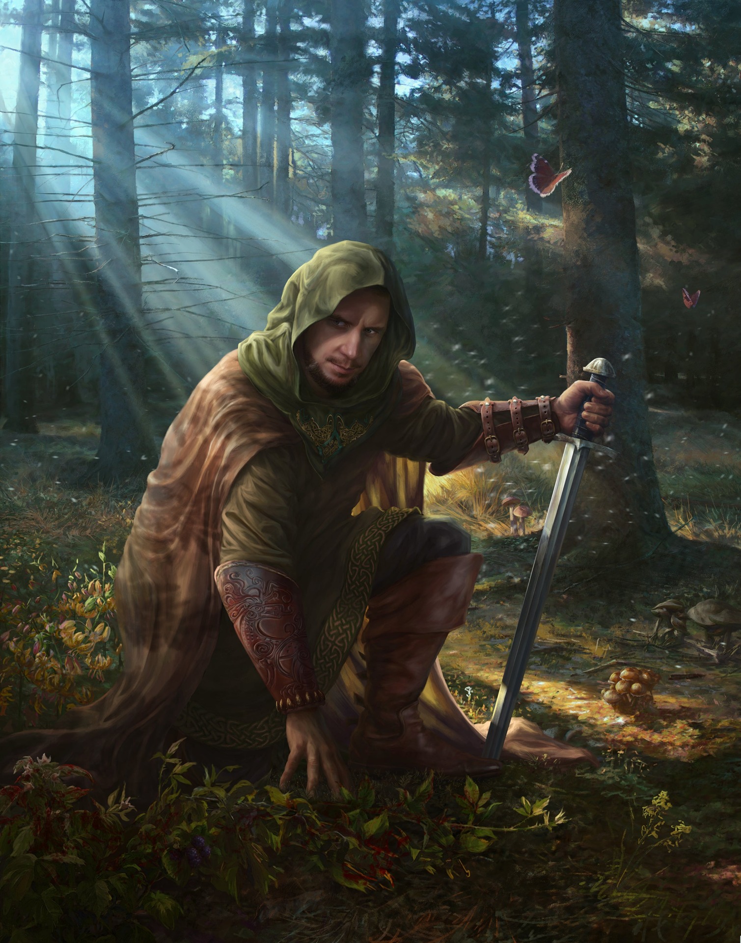 Caleb Grace is a Senior Card Game Developer. His cameo can be found in The Lord of the Rings LCG adventure pack Fire in the Night.