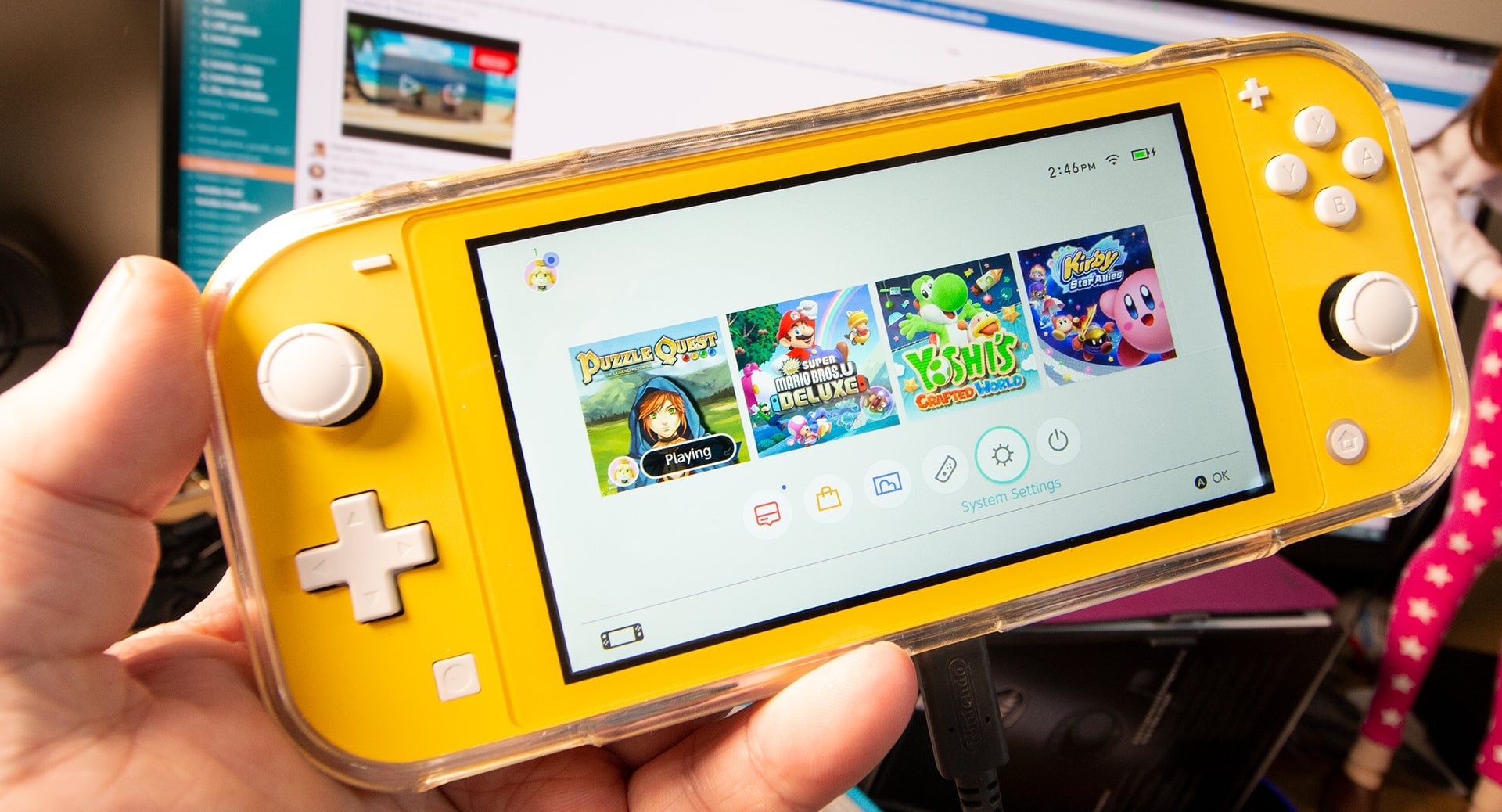 Seen here sporting Hori’s Duraflexi Protector. 