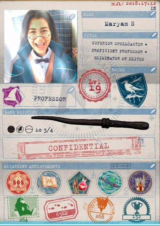 A screenshot from Harry Potter: Wizards Unite