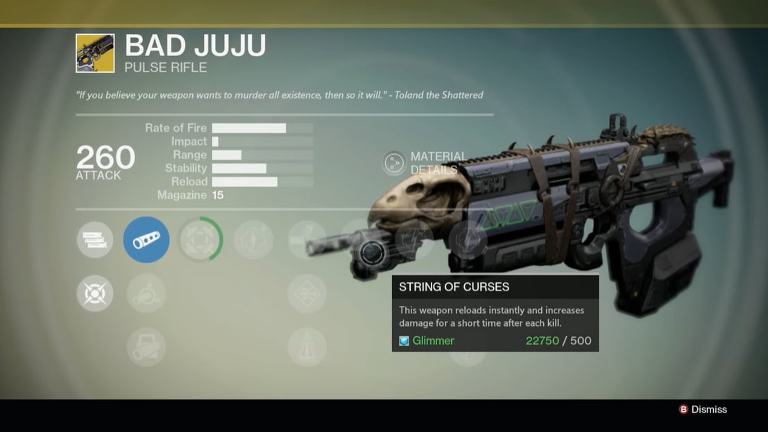 Bad Juju from the first Destiny