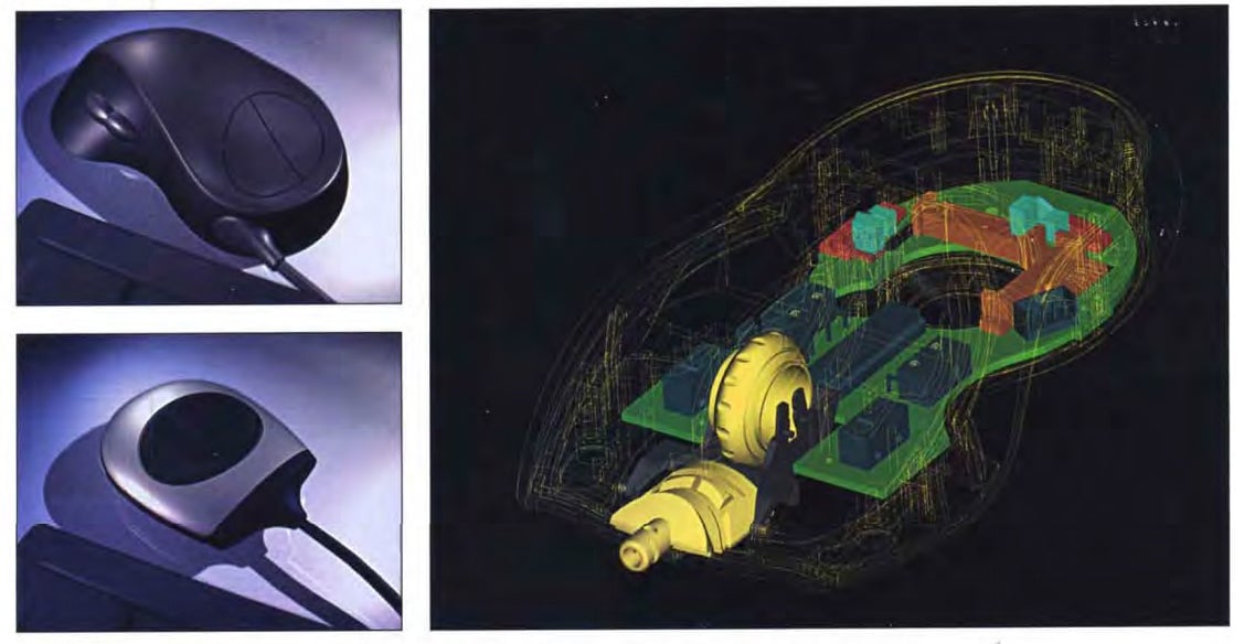 Marketing firm Fitch’s designs for the Razer Boomslang (2000).