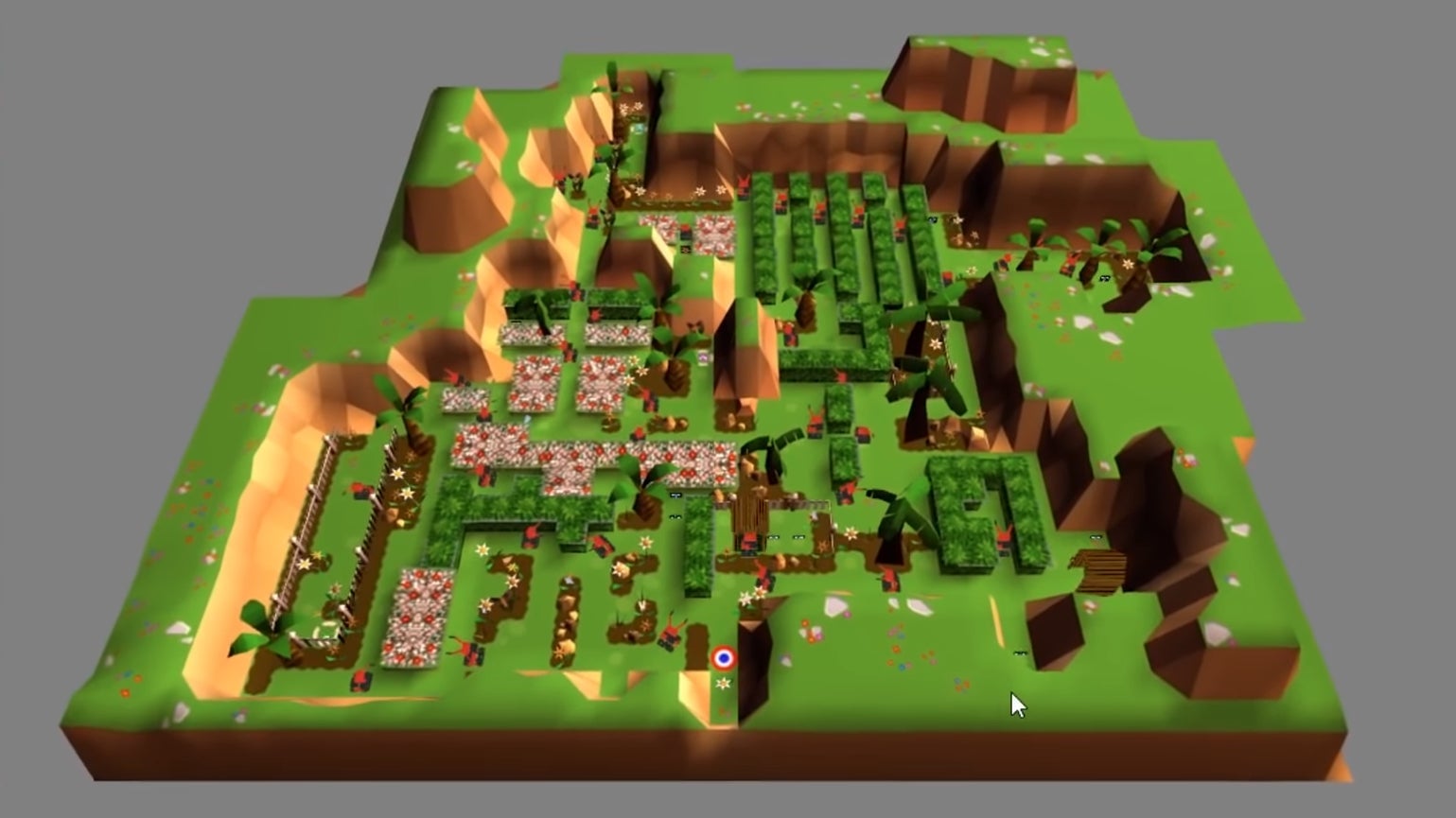 The level Mower Mania from Frogger on PS1