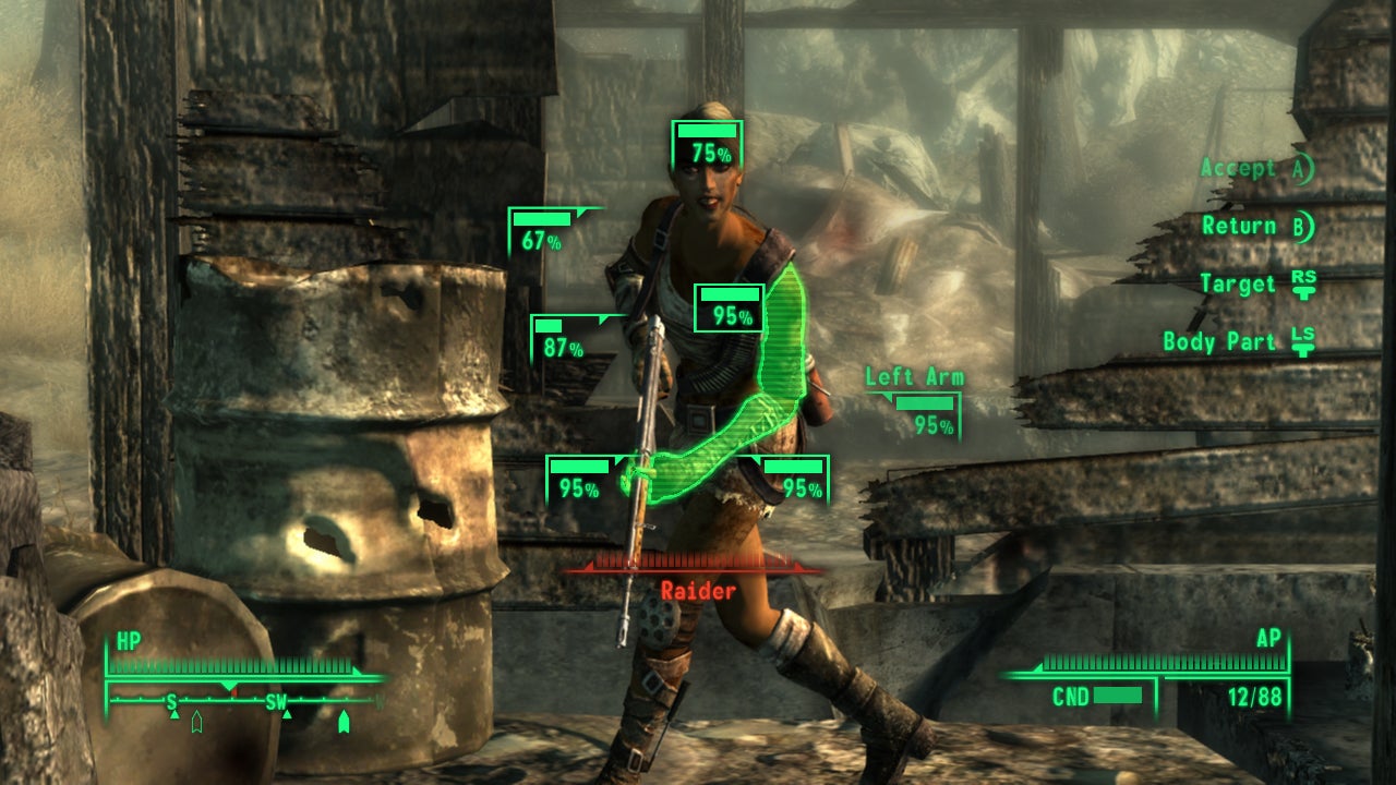 The V.A.T.S. system in Fallout 3