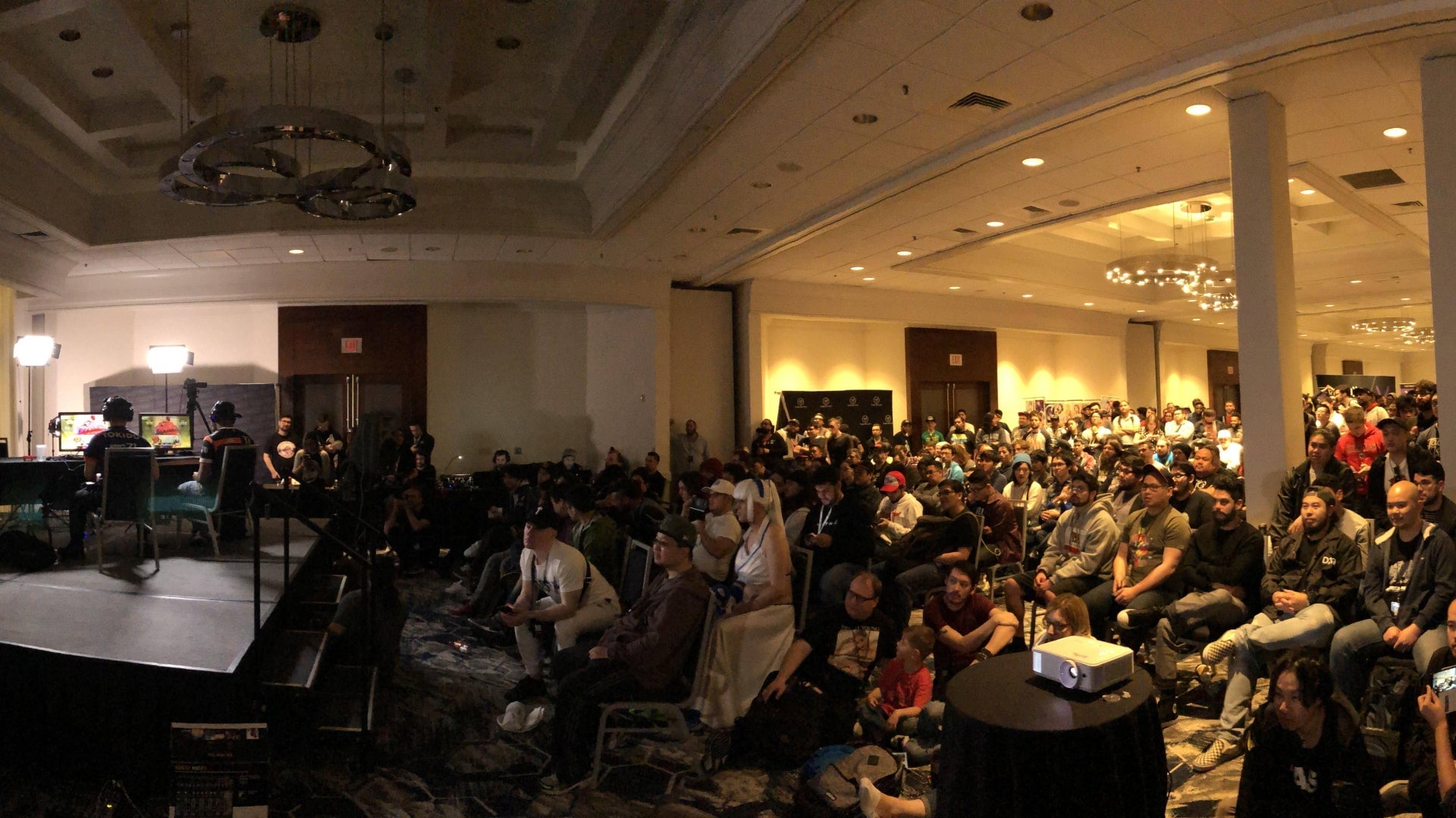 A crowd gathers to watch the competition at NorCal Regionals 2019