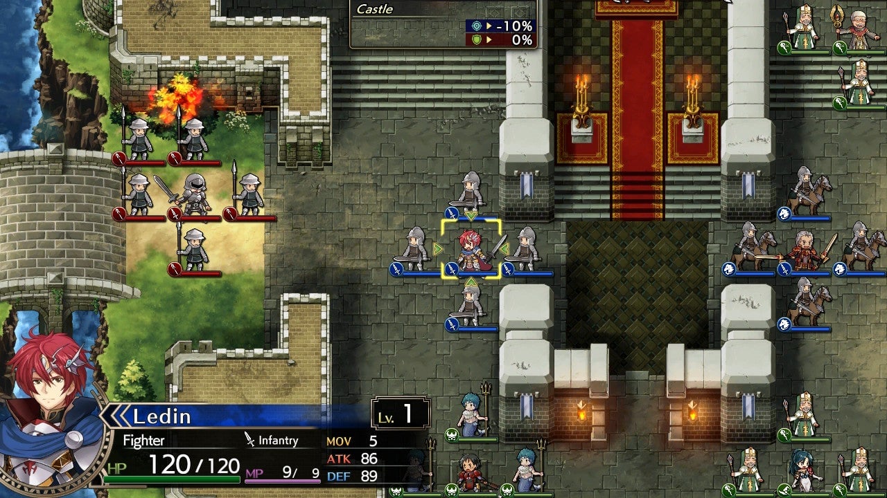 This is how Langrisser I looks with updated graphics. 