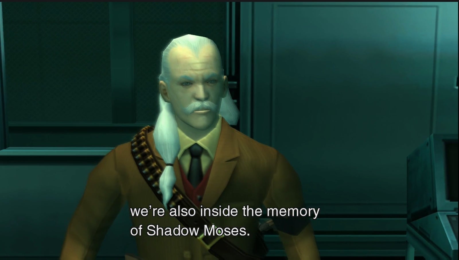MGS2 isn’t exactly subtle about what’s going on in the final segments.