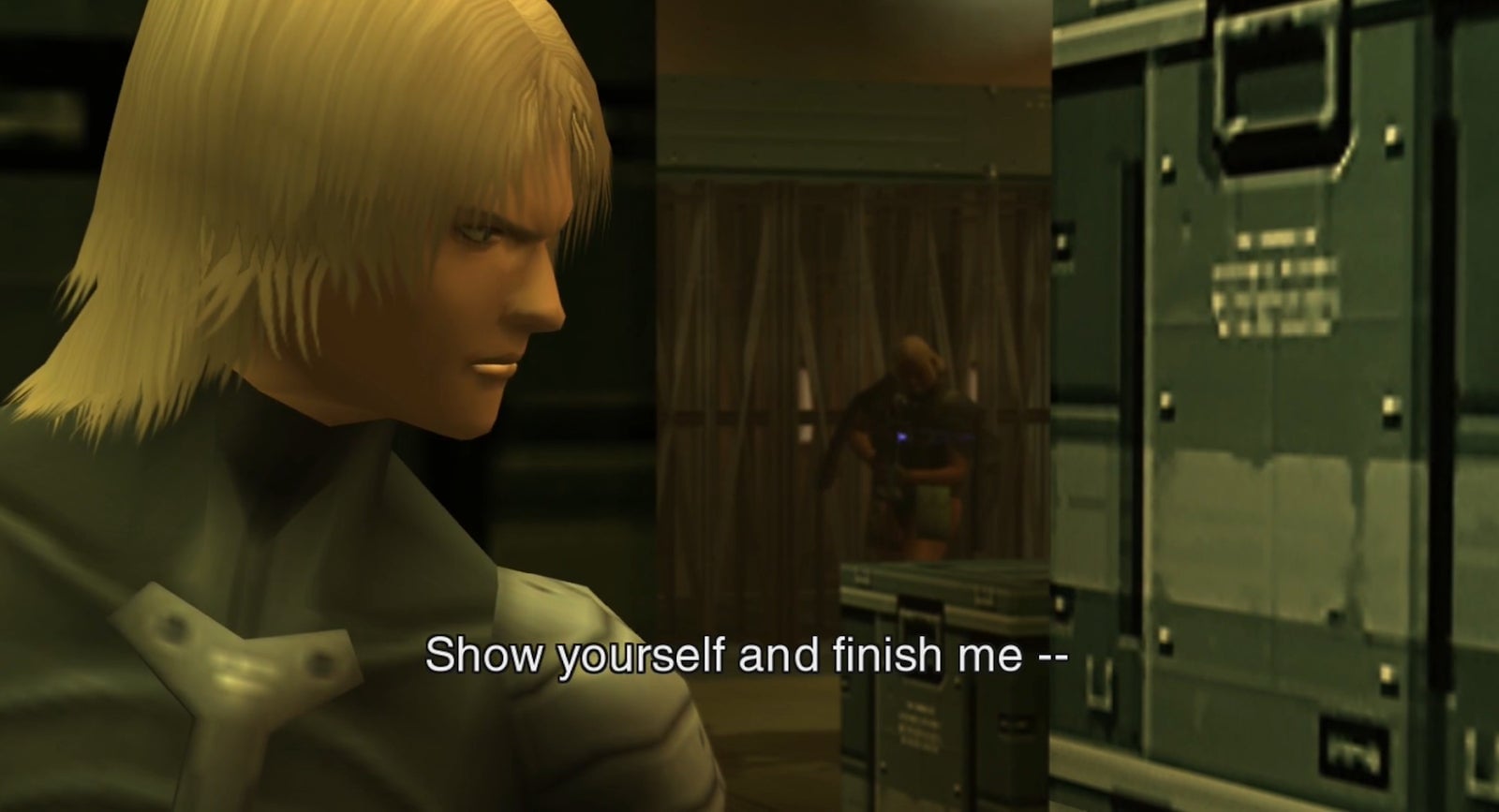 Moments after this, Fortune will express disappointment that she is not, in fact, facing off with Solid Snake.