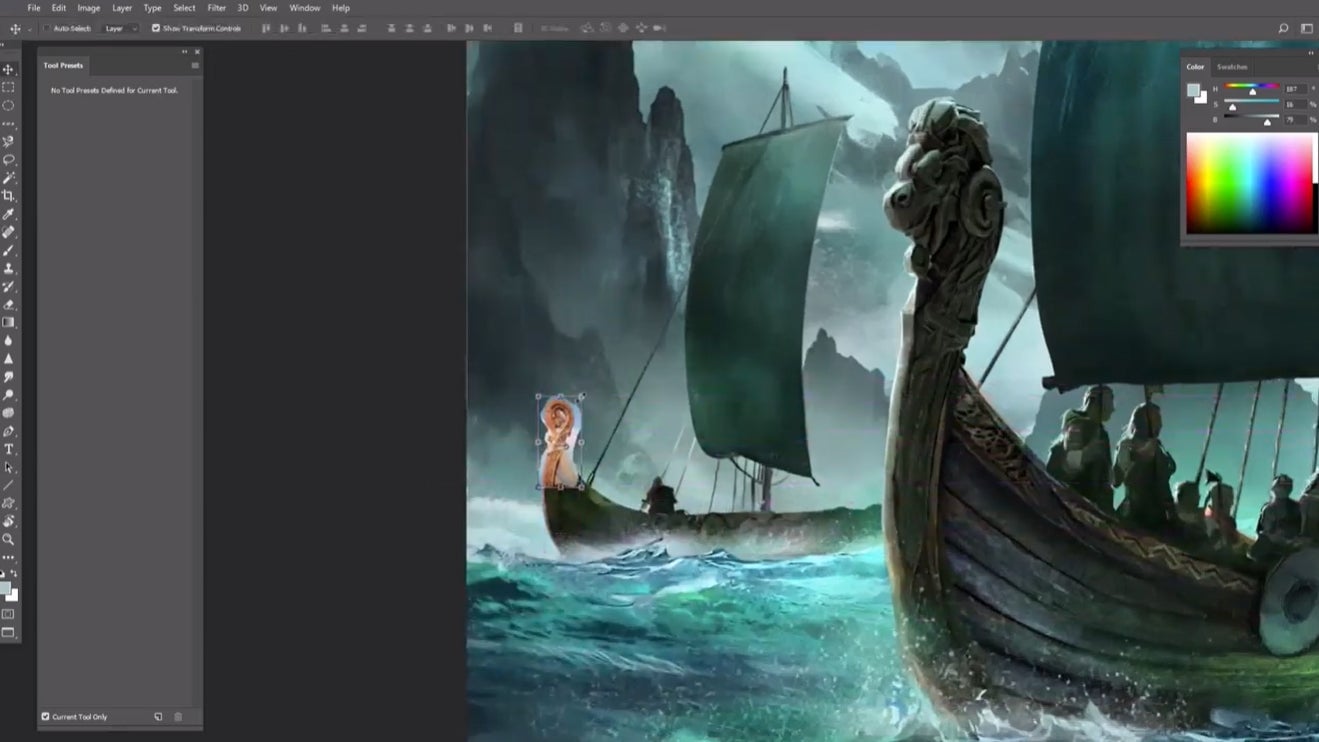 1:35 PM: Some pretty long boats if you ask me.