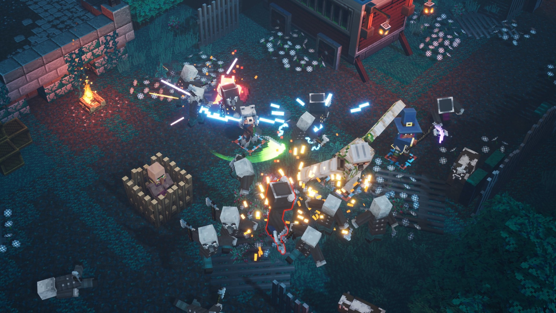 Lots of particle effects and some rag doll physics help make combat feel chunky and tactile.