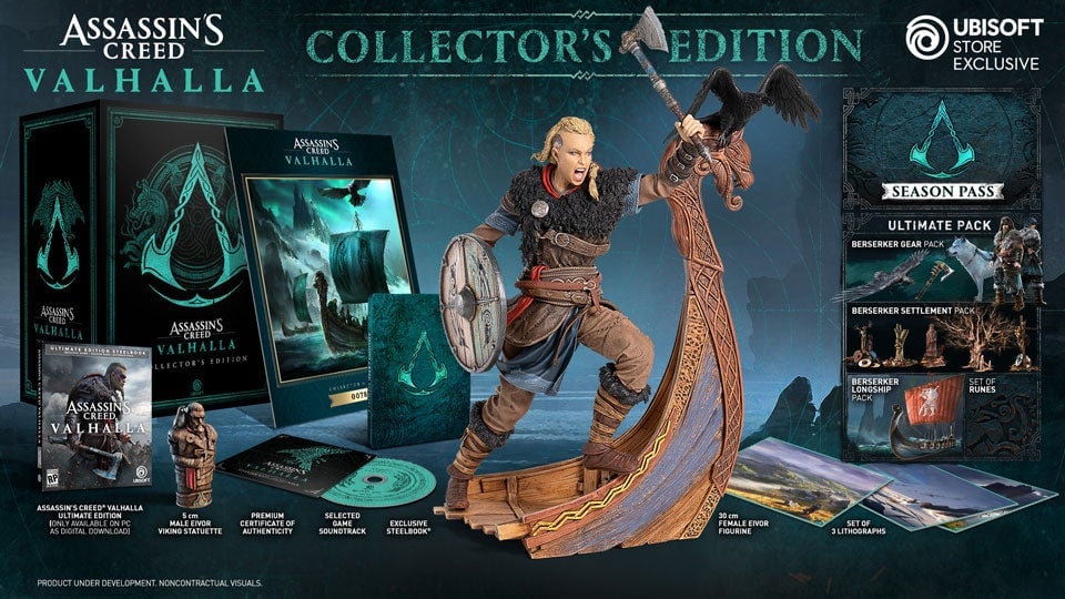 Thecollector’s edition comes with a female Eivor statue.