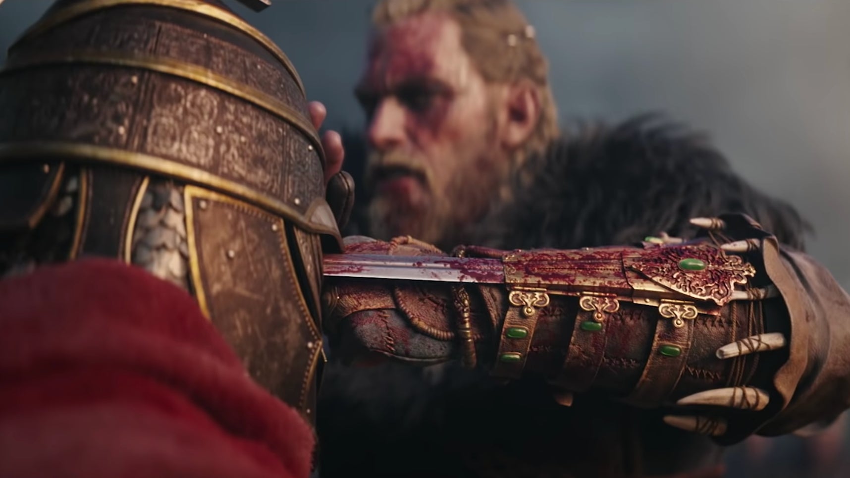The hidden blade as seen in Assassin’s Creed Valhalla’s debut cinematic trailer