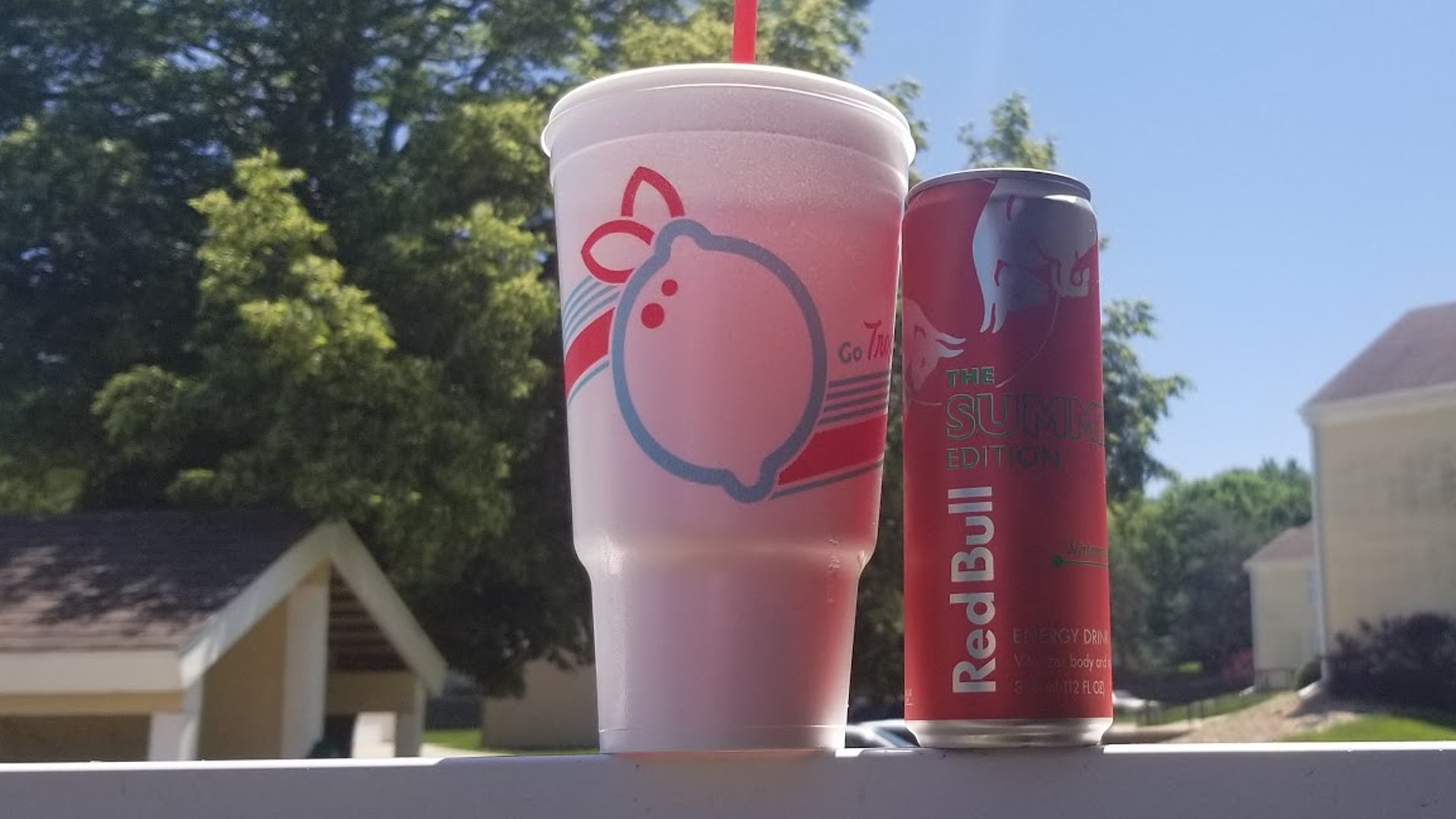 Behind the scenes of the top image.