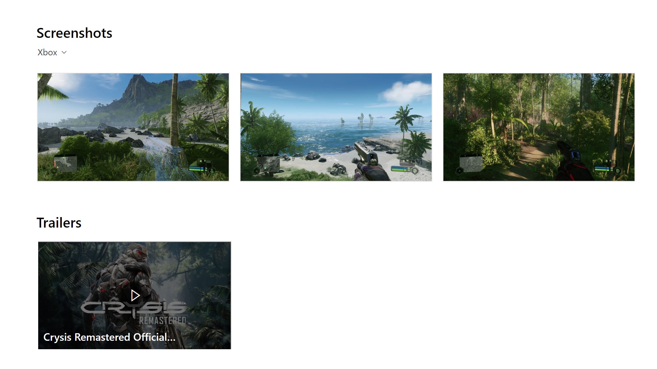 Screenshot: Microsoft Store