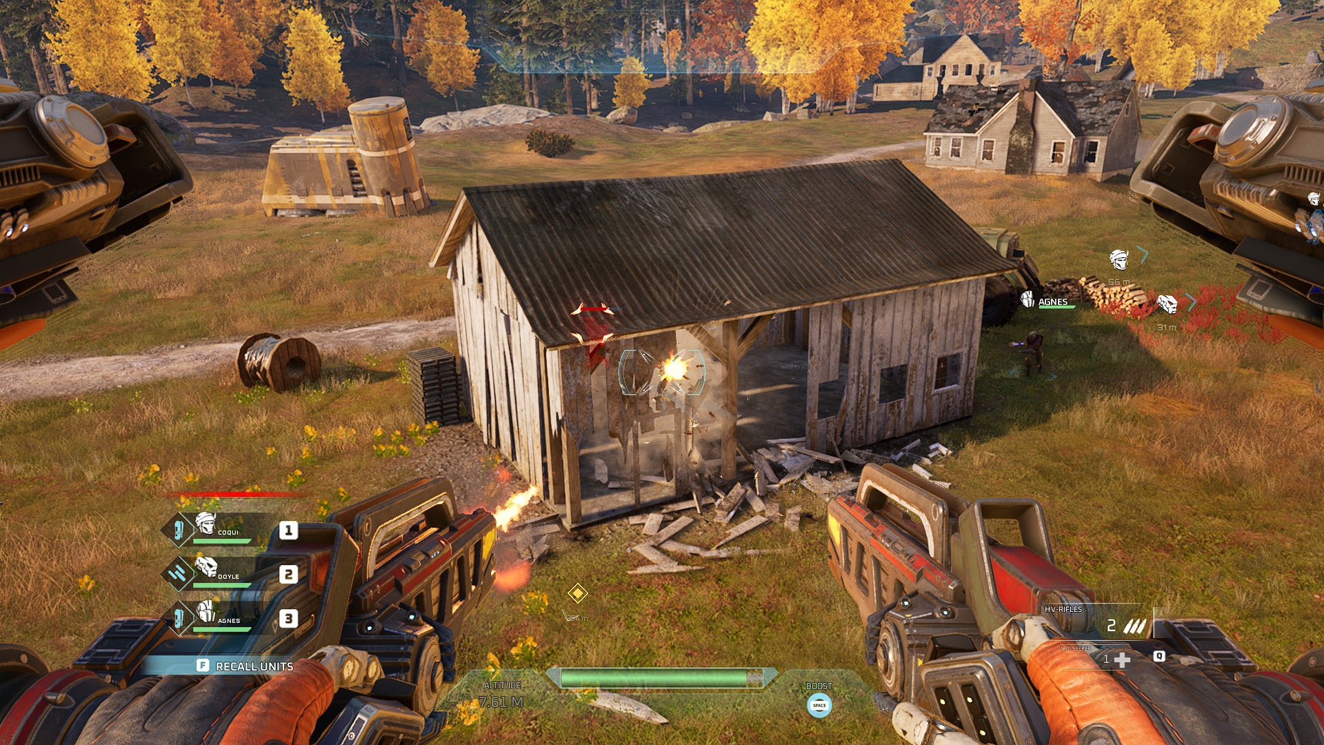 Enviroments are destructible, which is always nice.