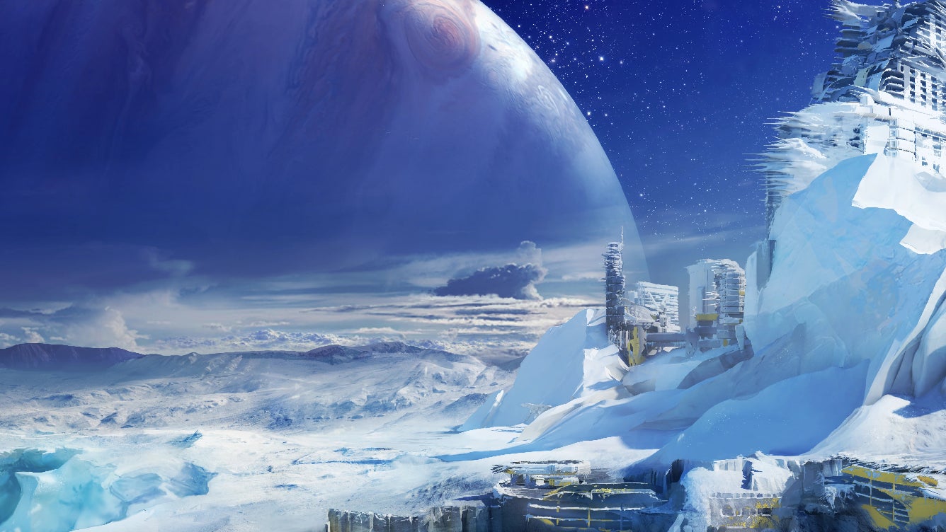 Europa is an icy moon being teased as the game’s next new location. The above concept art for it was shown back when Destiny 1 was first revealed in 2013.