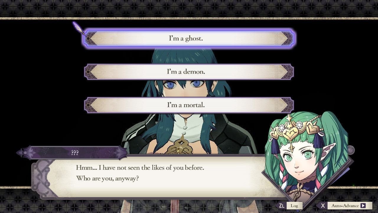 Players need to confirm that Byleth is mortal. 