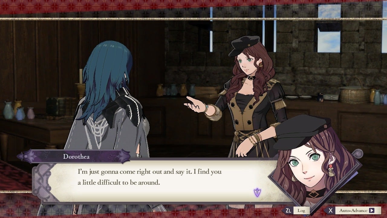 Supporting characters seem to find something strange about Byleth.