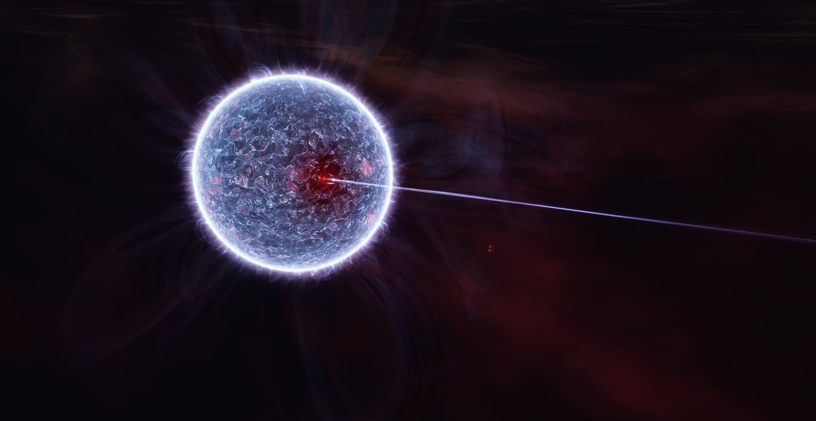 Niarja’s sun undergoing the Triglavian extraction process