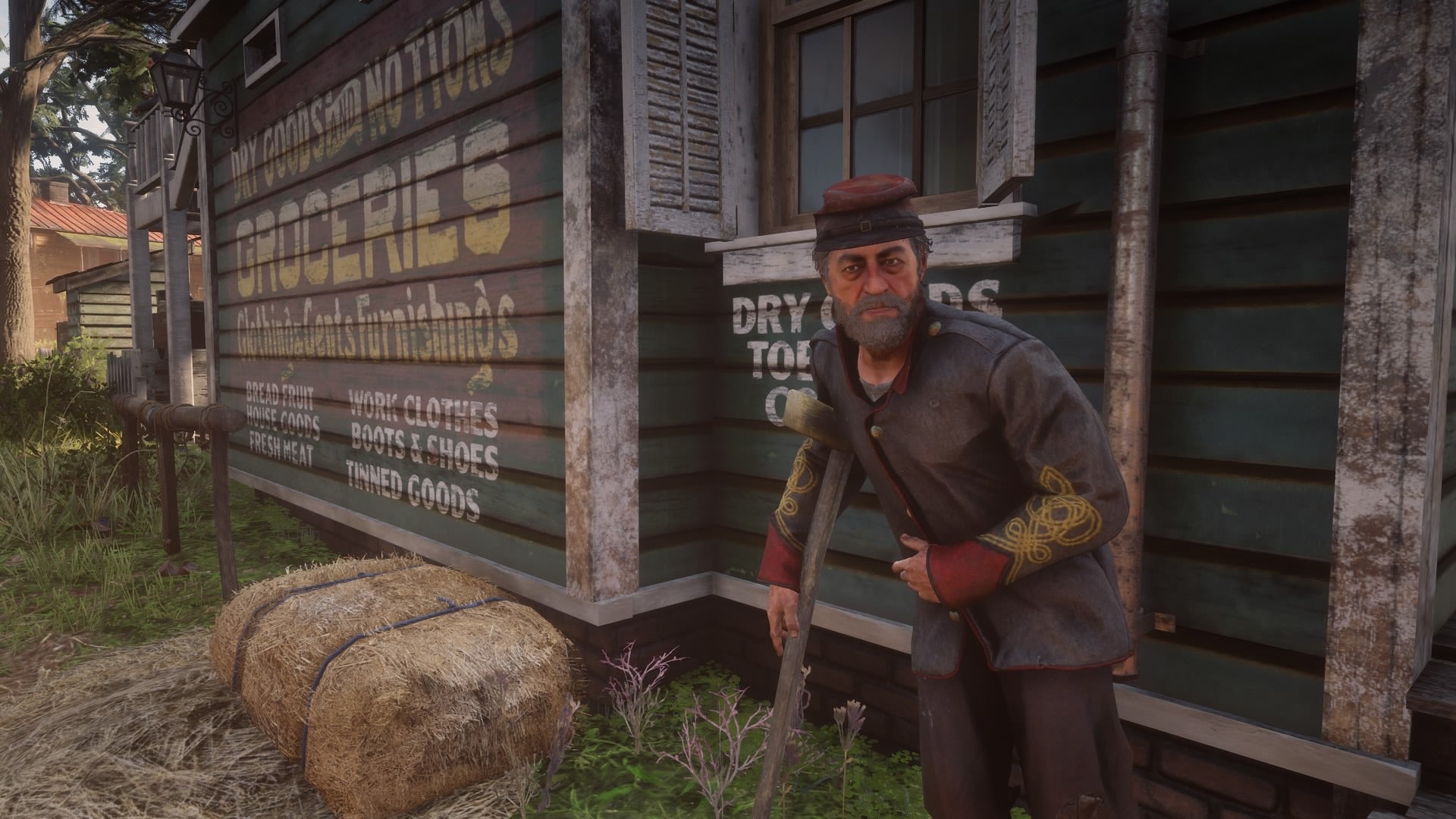 Joe Butler, a Confederate Civil War veteran who Arthur can talk to in Red Dead Redemption 2