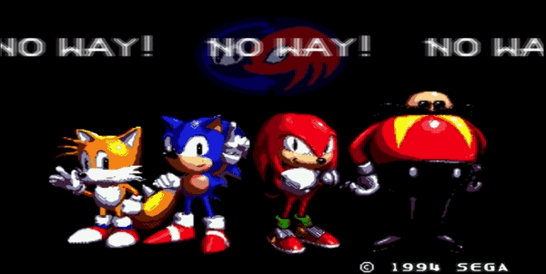 You get this screen when you put the wrong cart in a Sonic & Knuckles “lock-on” cartridge.