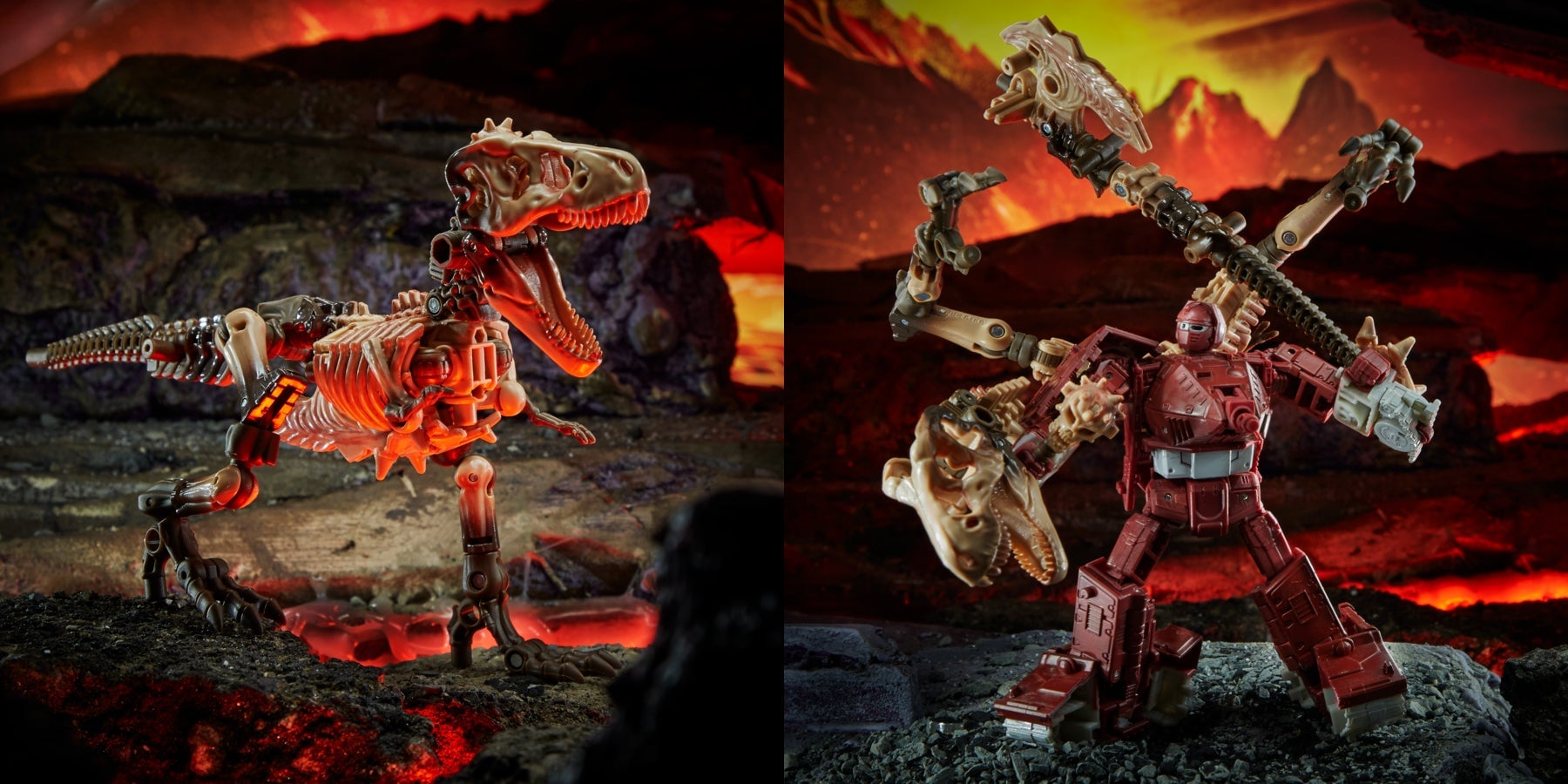 Deluxe class Paleotrek, seen here enhancing Deluxe Warpath MSRP $19.99