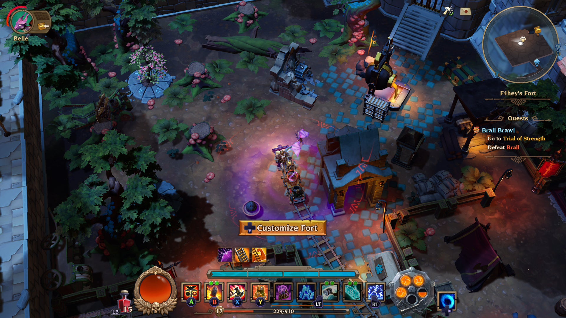 Behold my fort. It teleports around the map for some reason. I don’t know. 