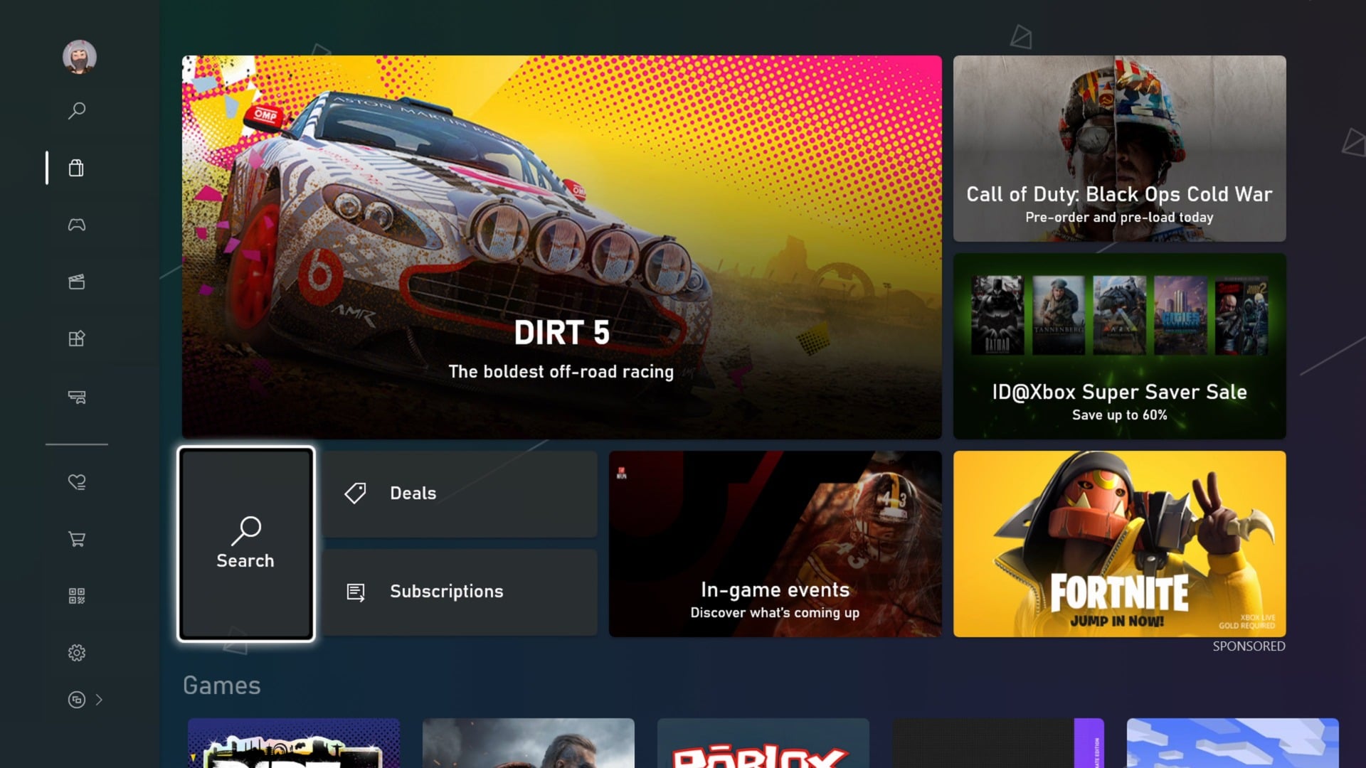 Not pictured: The PS5 store.